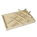 Valdler Sackcloth Stackable 12 Grid Jewelry Tray Showcase Display Organizer