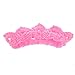 PIXNOR Cute Newborn Infant Baby Girl Boy Handmade Crochet Knit Crown Hat Photograph Prop (Pink)