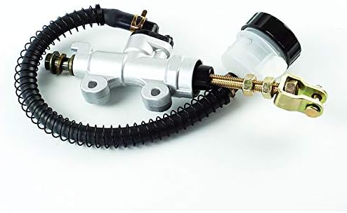 Motorcycle Hydraulic Rear Brake Master Cylinder Pump Refit for Honda ATC-250R1982 200x Bike (Color : Silver)