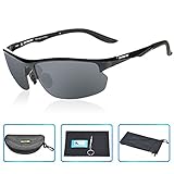 DAWAY SG15BG UV400 Polarized Sports Sunglasses for Mens Driving Fishing Golf Cycling - TAC Lens with Lightweight TR90 Frames