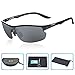 DAWAY SG15BG UV400 Polarized Sports Sunglasses for Mens Driving Fishing Golf Cycling - TAC Lens with Lightweight TR90 Frames