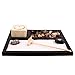 Deluxe Wooden Zen Sand Garden with Candle Holder, Candle, Rocks Sand and Rake (Model# RG-004)