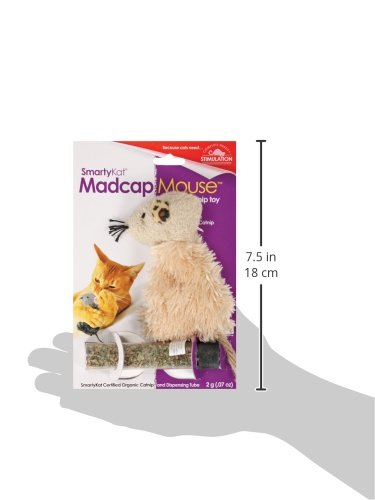 SmartyKat Madcap Mouse Cat Toy Refillable Catnip Toy