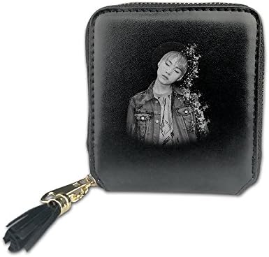 IaYaoo Min Yoongi BTS Band Bangtan Boys Women's PU Leather Zipper Wallets