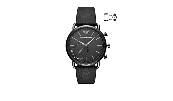 Emporio Armani Smartwatch Híbrido para Hombre de Connected con Correa en  Piel ART3030 : Amazon.es: Relojes