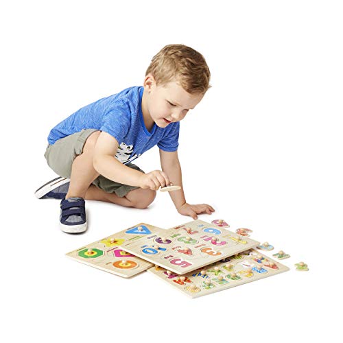 4 Wooden+Peg+Puzzle+toddlers+Alphabet