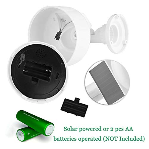 image for YSUCAU Solar Powered Dummy Fake CCTV Security Dome Camera with Flashin