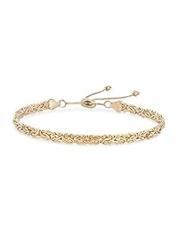 ross-simons Oro Amarillo De 14 kt Bolo Bizantino Pulsera