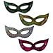 Windy City Novelties - 12 pack - Mardi Gras Masquerade Ball Cat Eye Masks | Assorted colors | Bulk Party Favors.