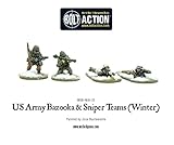 Warlord Games, US Army Bazooka and Sniper teams (Winter) , Bolt Action Wargaming Miniatures