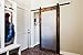 USA Made 8 ft Sliding Wood Barn Door Hardware Kit Artisan Hardware Classic Barndoor System with 8ft Track (Black)