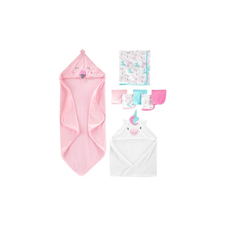 Simple Joys by Carter’s Baby Girls’ 8-Piece Towel and Washcloth Set