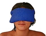 Hot Or Cold Cherry-Pit Eye Mask (100% cotton; 9 x 4.5 ins; Royal Blue)