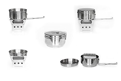 QuickStove Portable Emergency Cook Kit. Multi-Fuel Stove, Stainless Steel Pot, Fuel, and Food - Perfect for Survival Kits & Emergency Preparedness - Thumbnail 5