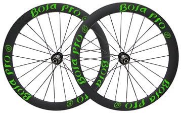 Bola Pro carbon bike wheelset,+/-0.2mm offset,Two Year Warranty,700C 45mm high 25mm wide tubeless ready carbon rim with disc brake hub and Sapim Cx ray 24/24 for cyclocross