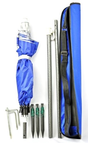 Frontline Anglerschirm NEU Ø 1,60m Silber Anglerschirm mit Tragetasche