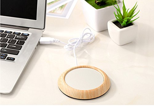 UniM Coffee Warmer USB Mug Warmer Beverage/Drink/Tea Warmer for Office/Home Use (Light Wood Grain)
