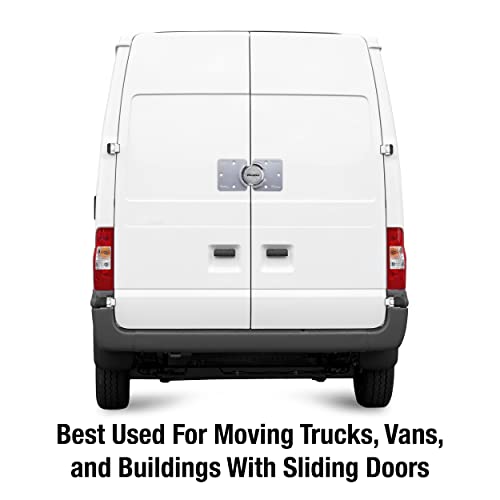 Master Lock Puck Lock, Heavy Duty Hidden Shackle Lock and Hasp, Solid