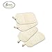Beepandles Exfoliating Loofah Sponge Pads 100% Natural Luffa，4 Pack