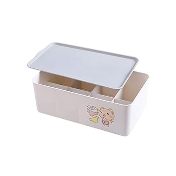 Amazon Com Plastic Storage Box Compartment 8 Grid Underwear