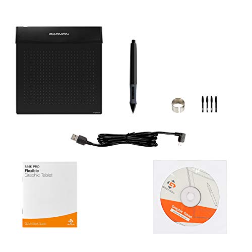 GAOMON S56K Flexible Pen Tablet 6x5 Inches Ultrathin Graphic Tablet for