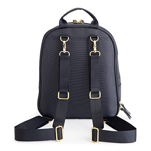 Baby Backpack Diaper Bag, Black – Stylish and Compact, fits All Essentials, Prevents Back Pain and Leaves Your Hands Free for Your Baby, Durable and Well-Constructed – Idaho Jones – Claremont