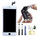 LCD Display Touch Screen Digitizer Frame Assembly Full Set Screen Replacement for iPhone 6s(4.7")-White