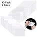 40 Pieces Self-Adhesive Card Pocket Label Pockets Self-Adhesive Business Card Holders for Organizing and Protecting Index Cards, Business Cards or Photos, 2 Sizes