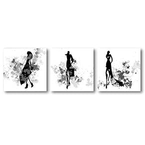 Abstract Elegant People Painting Artwork for Home Framed 24 Panels