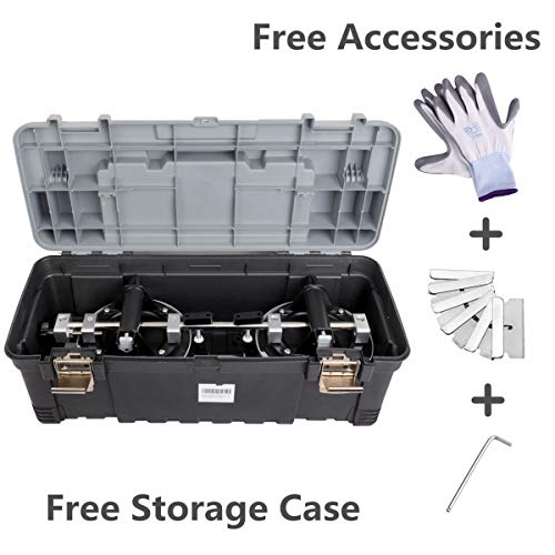 IMT Seamless Seam Setter 2 Pack with 8-Inch Vacuum Suction Cups for Seam Joining and Leveling, Professional Countertop Installation Tool for Granite, Stone, Marble, Slab, with Free Gloves and Case
