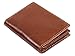 Easyoulife RFID Slim Wallet Men Thin Bifold Front Pocket Wallet Genuine Leather Card Holder (Brown)