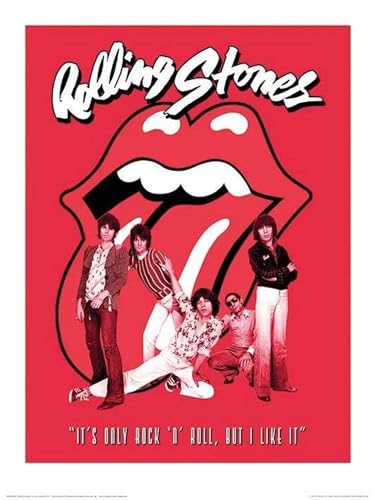 Rolling Stones 'It's only Rock n roll' Kunstdruck,60 x 80 cm