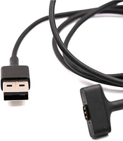 Fitbit Ionic Charging Cable, Replacement USB Charger Cable Adapter with 3.3FT (1M) Cable Length for Fitbit Ionic Smart Watch, Black