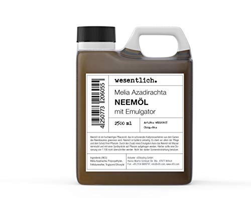 Neemöl mit Emulgator 2500ml - fertig gemischt für sofortige Anwendung von wesentlich.