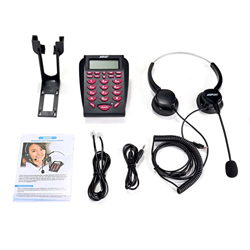 Upgraded Call Center Phone, AGPtEK Corded Telephone with Binaural