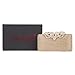 Fawziya Evening Clutch Rhinestone Crown Medium Novelty Purses For Women Formal-Gold