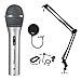Audio-Technica ATR2100-USB USB/XLR Microphone with Knox Gear Boom Arm, Shock Mount, and Pop Filter