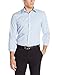 Calvin Klein Men's Slim Fit Check Long Sleeve Non-Iron Button Down Shirt, Blue Capri, Medium