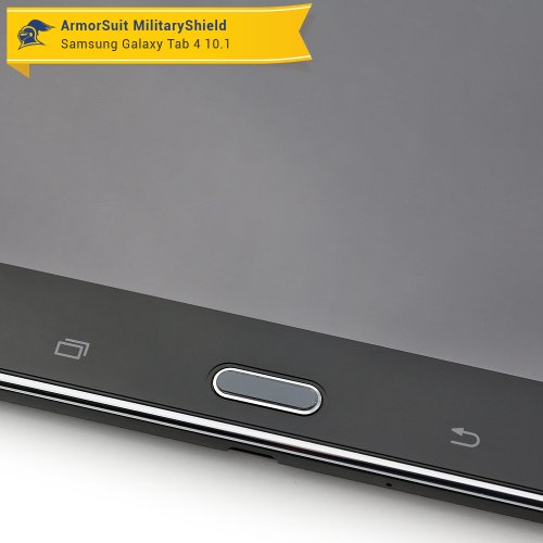 ArmorSuit MilitaryShield - Samsung Galaxy Tab 4 10.1 Screen Protector - Anti-Bubble Ultra HD Shield w/ Lifetime Replacements