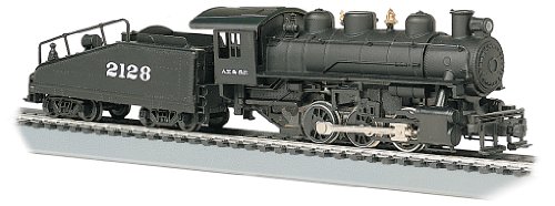 Bachmann Industries USRA 060 Locomotive with Smoke and Slope Tender S.FE #2128 HO Scale Train Car