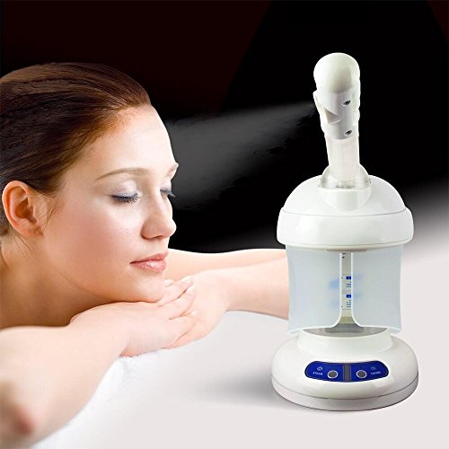 Kingsteam Professional Facial Steamer Ozone Table Top Mini Spa Face Steamer Design For Personal Care Use At Home or Salon, White