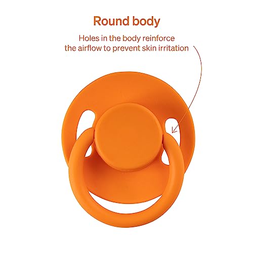 Love Noobs Natural Rubber Pacifier, 2 Pacifiers, Pacifiers 06 Months