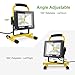 Ustellar 2400LM 30W LED Work Light (200W Equivalent), Waterproof Portable LED Flood Lights, Job Site Lighting with Stand for Construction Site, Workshop, 16ft/5M Cord with Plug, 6000K Daylight White