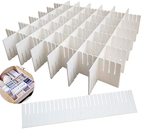 12PCS DIY Plastic Grid Drawer Dividers