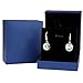 Crystal French Wire Dangle Drop Earrings (Green)