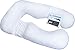 PharMeDoc Total Body Pillow COVER - Replacement U Shaped Detachable 100% Cotton Protector for Maternity Cushion