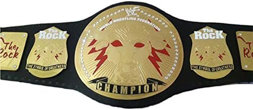 Vitalusa WWF/WWE Rock Wrestling Federation Heavyweight Wrestling Champion Belt Adult Size Replica Title Belt