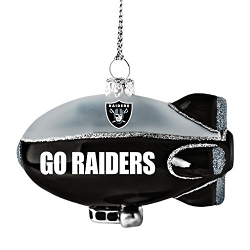 NFL Oakland Raiders Glitter Blimp Orname