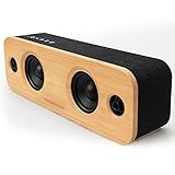 AOMAIS Life 30W Bluetooth Speakers, Loud Bamboo Wood Home Audio Wireless Speaker with Super Bass, 3EQ Modes for Home, Outdoors Party & Subwoofer