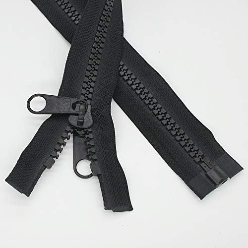 Leekayer 2PCS 10 60 Inch Heavy Duty Zippers for Sewing Separating